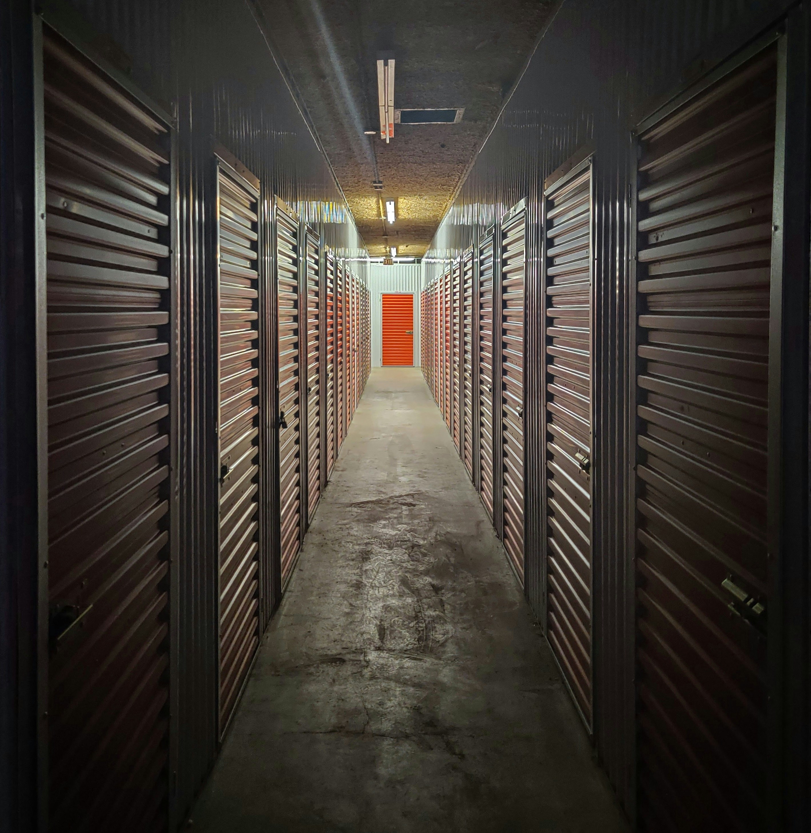 Storage facility hallway